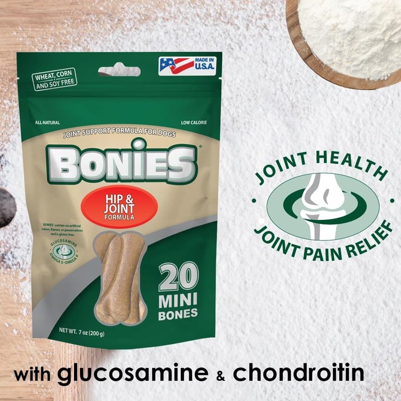 Bonies Natural Hip & Joint Formula Medium-Sized Single Bone, Glucosamine
