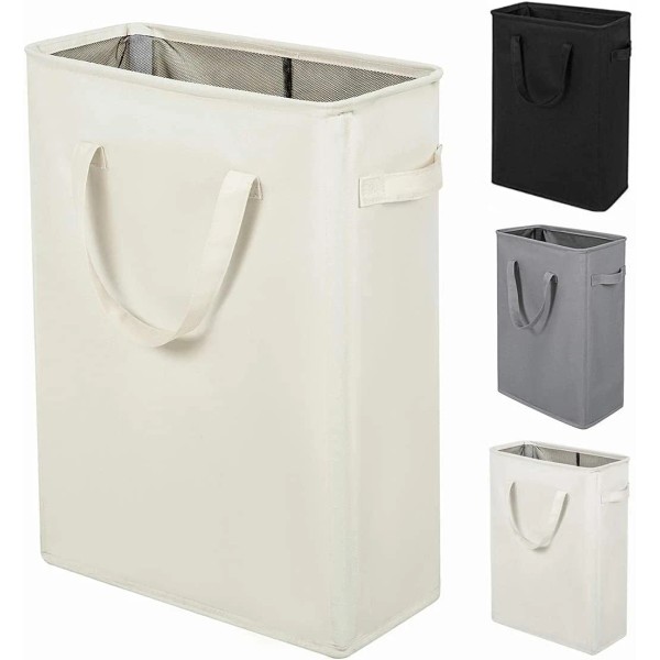 ZERO JET LAG Slim Laundry Hamper with Handles Collapsible Small