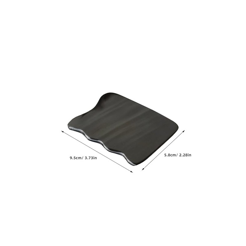 LABRIMP Placa raspadora de cuerno negro natural, herramienta de masaje