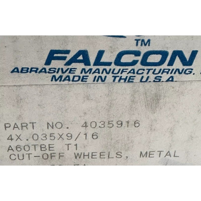 Falcon 25 PK Falcon USA 1F21 4" X .035" X