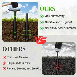 20 Pack Tents Stakes, Garden Stakes, Landscape Edging Stakes
