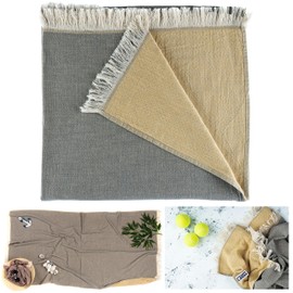 ARTY HOME Hammam Towel, Beach Towel, Sauna Towel, Bath Towel, Travel Towel, Double Layer, 100% Cotton, Oeko-Tex, Quick-Drying, Absorbent, Lightweight, Large, Unisex, Soft, 170 x 90 cm