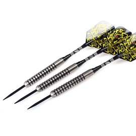CUESOUL 25 Grams Tungsten Steel Tip Darts Set 90% Tungsten with Luxury Case