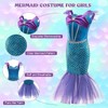 Disfraz de sirena para niñas, vestido de princesa para niñas