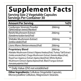 03/27 Mushroom Blend Nootropic Supplement w/ Lions Mane