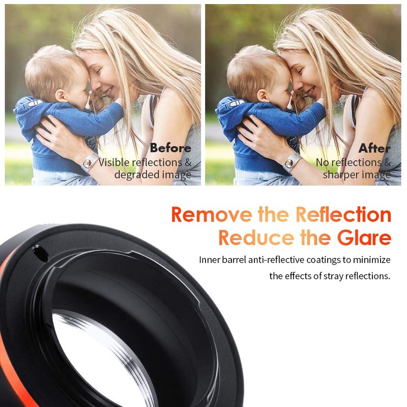 K&F Concept M10125 M42-M4/3 High Precision Adapter Ring Lens Adapter