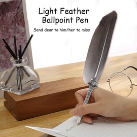 Yosoo Health Gear Fountain Pen with Nib Set, Goose Nib, Calligraphy Nib, Ballpoint Pen, Nib, Vintage Sylo with 5 Extra Replacement Tips, for Executive and Desk Decoration