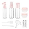 chongning Travel Bottles for Toiletries, 8 PCS Transparent Travel Bottles