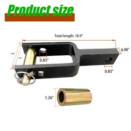 SEASAIL Versatile Quick Hitch Adapter with Adapter Sleeve Heavy Steel Non-Welded integrally Formed Used to Adjust Top Link Bracket Movements Compatible with Category 1 Quick Hitch