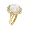 Ross-Simons 11mm Shell Pearl and .40 ct. t.w. CZ Swirl