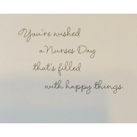 'Because you're such a special nurse...' nurse appreciation greeting card
