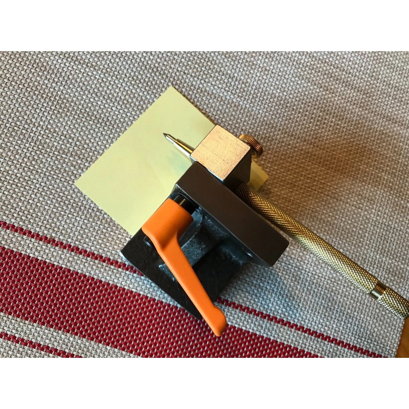 Knife Maker's Center Line Scribe, Angle Block Scribe, 2X72 Knife