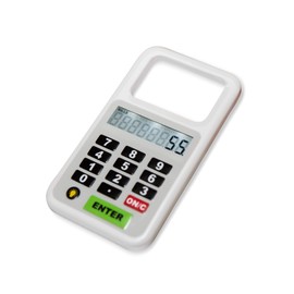 Handheld Magnifier & Light for Reading Small Print on Menu/Bill, with Calculating Device to Figure Tip & Split Bill in Seconds! (Video with Instructions on Bottom.) Remove Battery Protector