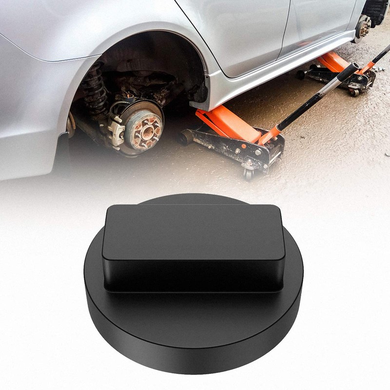 HREDZEO Jack Pad,2 Pcs Black Car Rubber Jack Pads Tool