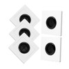 KONTONTY 5pcs Wall Plate Cable Pass Through Cover Rubber Pad