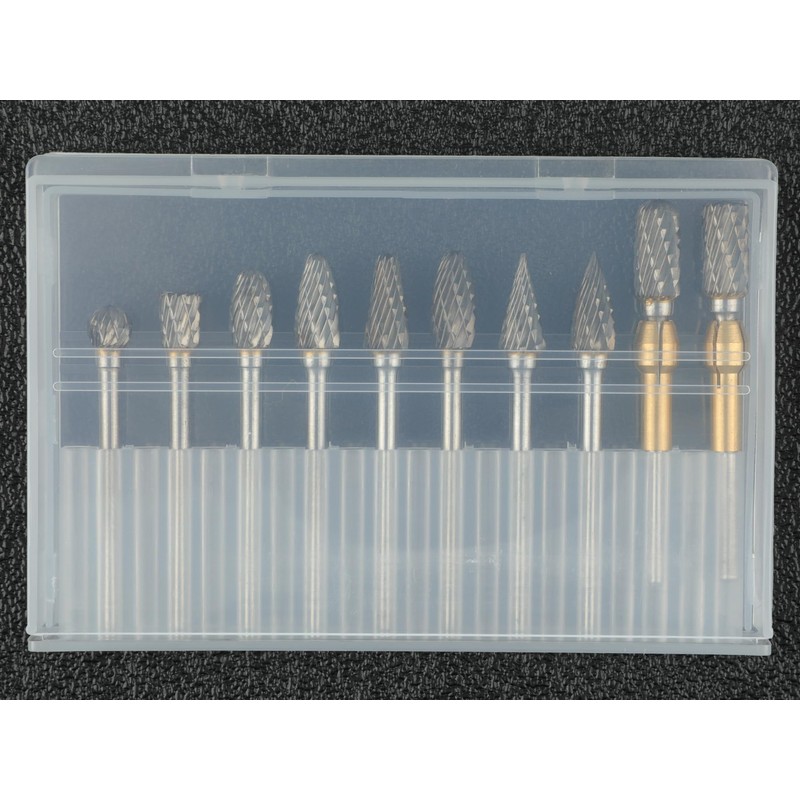 Sworker 10 Pcs Carbide Burr Set 1/8" Shank w/ 2