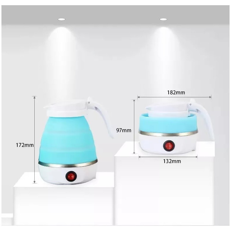 Yooshi Tetera Jarra Electrica Hervidor Agua Plegable Pava Portátil