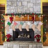 Sunshane Christmas Stocking Holders Metal Mantel Stocking Hanger Hooks Fireplace