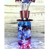 150 Floating Patriotic Red, Silver & Blue Stars+Gels Color Effects-Fill