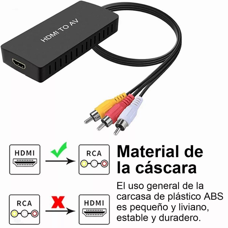Gomia Hdmi Un Convertidor De Rca, Hdmi Av Compuesto Un