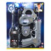 Simba 108102669 - Polizei Basic Set, Funkgerät, Pistole, Handschellen, Mappe,