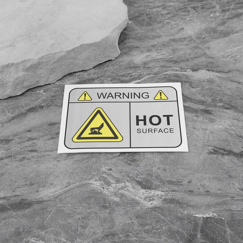 Create idea 10PCS Warning Label for High Temperature Area on