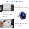 100 Sheets Microwave Kiln Papers 4.7 Inch Round Ceramic Fiber
