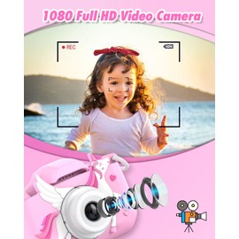 Slothcloud Children's Selfie Camera, Birthday Gifts for Boys Aged 6-12, HD Digital Video Cameras for Toddlers, Toy for 3 4 5 6 7 9 Years Old Teenagers with 32GB SD Card