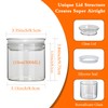 ZENS 10oz Glass Jars with Airtight Lid, 4 Pack Glass