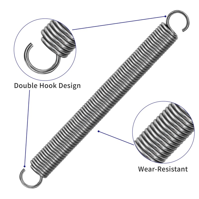 GUNGY Tension Springs with Hooks Stainless Steel Tension Spring 100