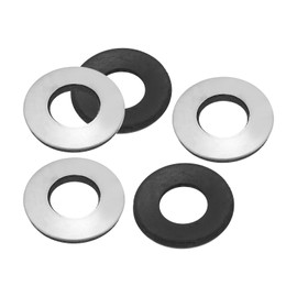 PATIKIL 304 Stainless Steel EPDM Bonded Sealing Washers, 30 Pieces 1/2"x1" Neoprene Rubber Washers Bonded Sealing Gasket for Marine Roof Bolt Supply