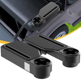 GOLFCOZER - Reposabrazos mejorado para carrito de golf con portavasos – Almohadilla ancha y cómoda, ajuste universal para EZGO, Club Car,...