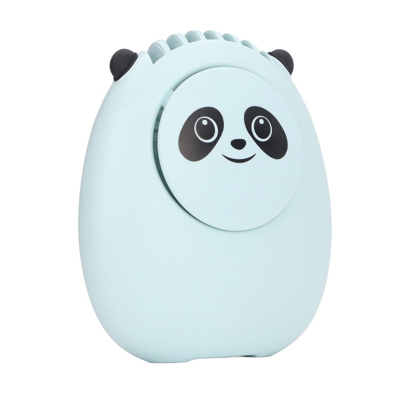Portable Neck Fan Cute Bear 3 Speeds USB Rechargeable Quiet
