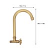 Antique Brass Basin Faucet with Cross Knob Single Handle Faucet