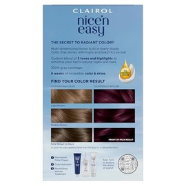 Clairol Clairol Nice'n Easy Permanent Hair Dye, 3RV Darkest Burgundy Violet Hair Color, Pack of 1