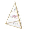 Jewelry Storage Rack Pyramid Shape 3 Layers Decorative Display Stand