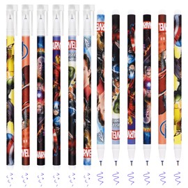 Erasable Gel Pen - Erasable Gel Pen Set, with Thermo-Sensitive Erase Ink, a Variety of Ink Colours and Barrel Designs, 0.7 mm Tip (Spider Cartoon 12 Erasable Pens)