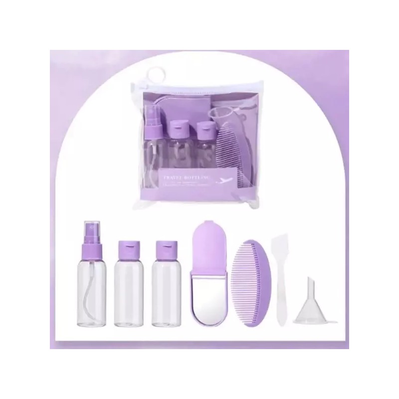 (핑크) 여행용 공병 7종 세트 [핑크] (Pink) Travel Bottles 7-Piece