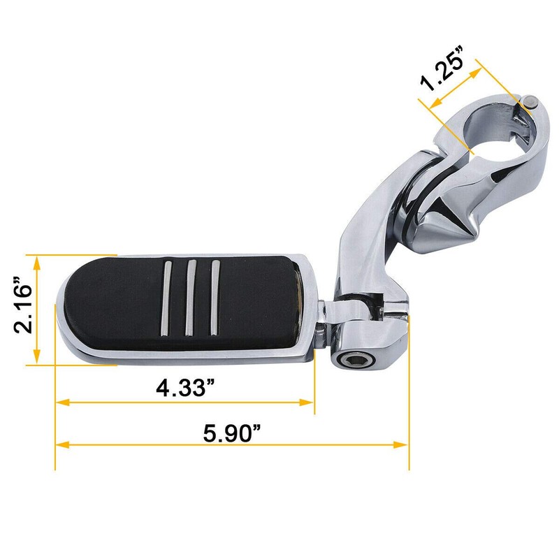 TCMT 32mm 1 1/4" Highway Engine Guard Bar Highway Footpegs