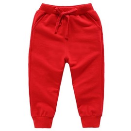 CuteOn Red Sweat Pants Boys Toddler Jogger Pants Girls Boys Sweatpants 5T