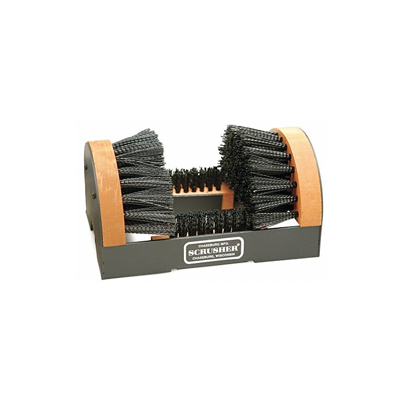 Boot Brush with Scraper, Black