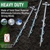 Ciyivak Ground Anchors Screw in – 4 Pack Spiral Tent