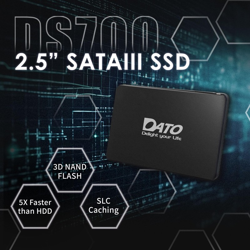 DATO 512GB SSD 2.5" SATA III Internal Solid State Drive,