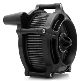 For harley davidson Sportster Air Cleaner filter street road glide M8 softail dyna 103 107 air intake Road King touring (OPS Black - Gray -Black spike, Model C : Softail 16-17,Touring 08-16)