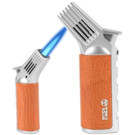 Butane Torch Lighter， Refillable Butane Torch with Safety Lock， Adjustable Flame, Kitchen Cooking Torch ，Windproof Design, Gourmet Cooking, welding torch (Butane NOT Included)
