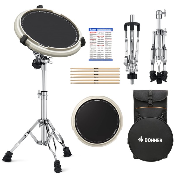 Donner Drum Practice Pad Snare Drum Stand Kits Snare Drum