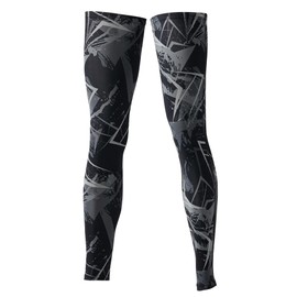 Otafuku Gloves, Summer Leg Cover, Long [Compression, Sweat Absorbent, Quick Drying, UV Protection, Cool Contact, Deodorizing, Anti-Slip] JW-634 Camouflage Black, LL Size