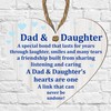 Pixie's Gifts Wooden or Acrylic Heart Plaque for Dad -