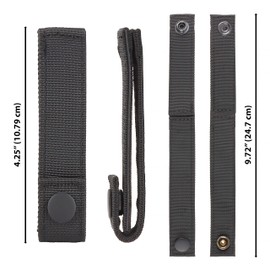 CAT Outdoors MOLLE Straps with Snaps for Backpack - MOLLE Attachment Straps - MOLLE Webbing Accessories - MOLLE connectors - MOLLE Pack Straps - Tactical Strap Connectors (OD Green)