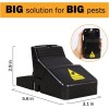 Black Instant Kill Rat Traps - 6 Pack, Quick Setup,